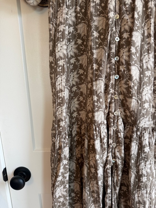 Rylee+ cru Women’s Mandi Button-Front Maxi Dress - garden green/White - Picture 7 of 7